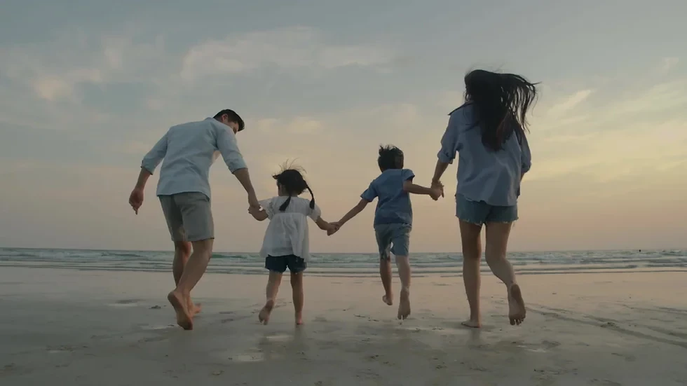 Des articles de voyage en famille